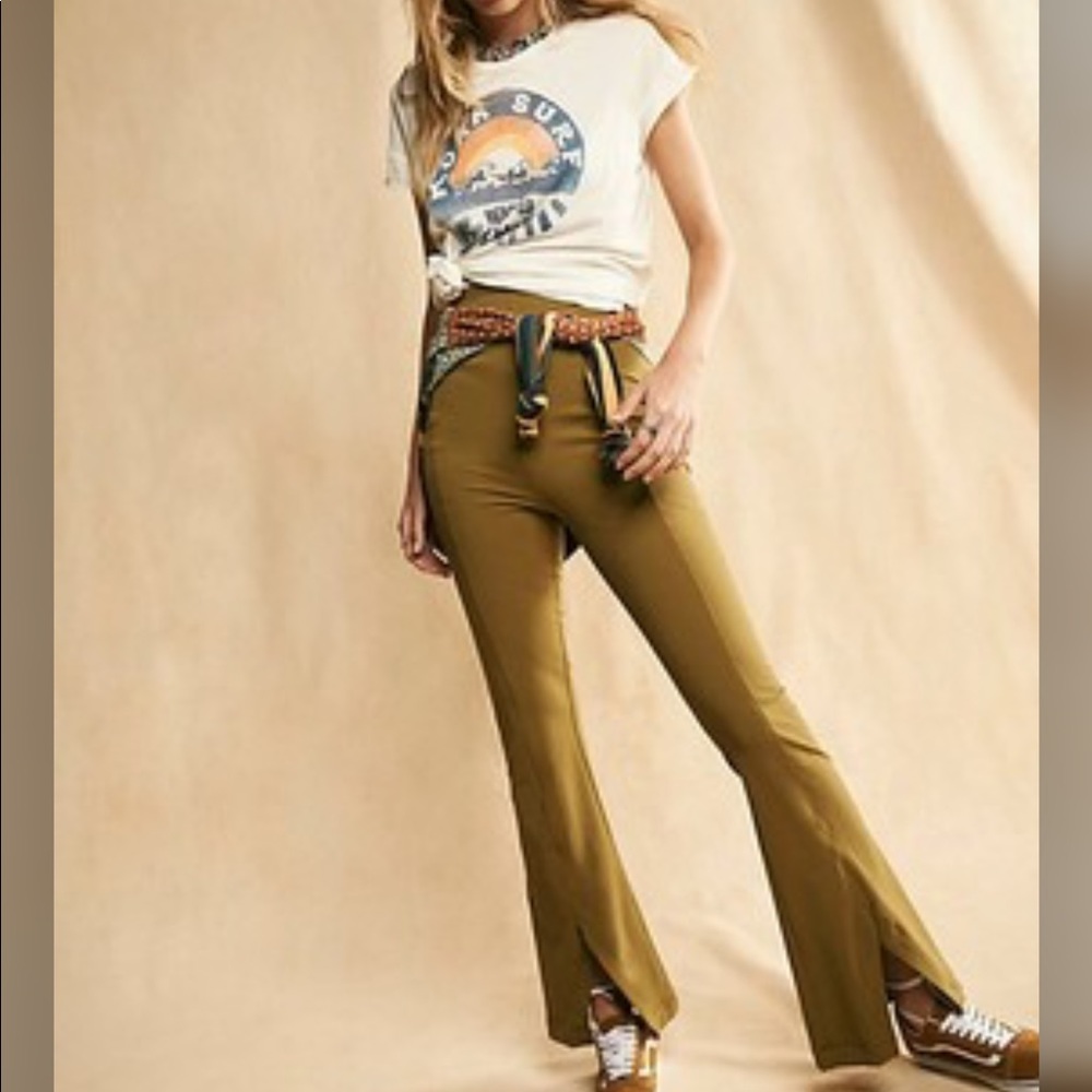 NWT Free People Split Flare Pants